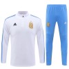 Argentine Sweat d'Entraînement Quarter-Zip 2023-24 Blanche Pour Enfant